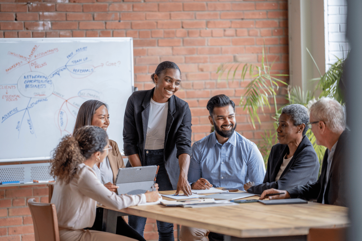 Small business accounting meeting